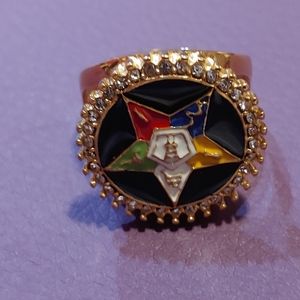 Stunning Women's Gold Plated Masonic Eastern Star